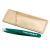 Emerald Shimmer Mini Slant Tweezer with Case Tweezerman