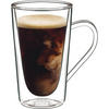 Luigi Bormioli Thermic Double Wall Hot Drink Glass Mugs (Set of 2) | 14oz - Drink Set