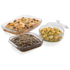 Libbey Baker's Basics 4-Piece Glass Bakeware Set -Baking Dishes