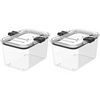 Prepara Latchlok 7.8-Cup Food Storage Containers | 2-Piece Set, Storage Box