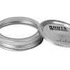 Roots & Harvest Wide Mouth Canning Lids & Bands | Pack of 12 - Jar Lids & Seals
