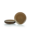 Everything Kitchens Deep Matte 8" Side Plates (Set of 4) | Mocha -Stoneware