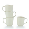 Everything Kitchens Deep Matte 12oz Mugs (Set of 4) | Beige - Stoneware Mugs