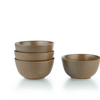 Everything Kitchens Deep Matte 6" Bowls (Set of 4) | Mocha - Stoneware