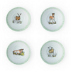 Everything Kitchens Barnyard Baby Animals 4" Bowls (Set of 4) | Multicolor-White ,Porcelain