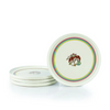 Everything Kitchens Modern Flat 8" Lunch Plates (Set of 4) | Peace & Love - Stoneware