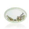 Everything Kitchens Barnyard Baby Animals 14" Oval Platter | Porcelain - Multicolored