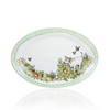 Everything Kitchens Barnyard Baby Animals 14" Oval Platter | "Have a Jersey Cow" - Multicolored, White