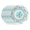 Corelle Appetizer Plates (Set of 6) | Terracotta Dream - Beautiful Style Plates, Multicolored