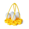 Cuisipro Silicone Egg Rack - Holds Up To 9 Eggs | Yellow