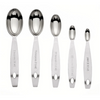 Cuisipro Stainless Steel Odd Sizes Measuring Spoons | 5-Piece Set - Kitchen Tool