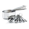 Cuisipro Stainless Steel Measuring Cups & Spoons | 9-Piece Set - Stainless Steel