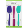 Cuisinart 3-Piece Mini Spatula Set | Deep Jewel - Silicone ,Multicolored