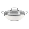 Cuisinart Matte White Stainless Steel All Purpose Pan with Cover | 12" -Woks, Cookware
