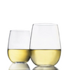 Libbey Vina 17oz Stemless White Wine Glasses | Set of 4 -Graceful Curves