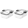 Prepara Latchlok 5.25-Cup Food Storage Containers | 2-Pc Set , Airtight Seal
