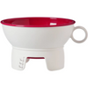 Progressive Canning Funnel w/ Measurements ,Red /White