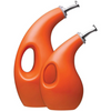 Rachael Ray EVOO Bottle Set (2-Piece): Oil and Vinegar Bottles ,Oil Bottles & Cruets | Orange