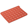 Silikomart Silicone Heart Macaron Mat - Baking & Pastry Mat, Red