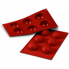Silikomart Semisfera 360 ml Baking Mold Silicone - Red