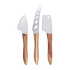 Swissmar 3-Piece Acacia Handle Knife Set - Stainless Steel