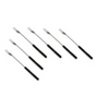 Swissmar 6-Piece Cheese Fondue Forks | Faux Wood Handle - Black & Stainless