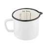TableCraft Enamel Coated Steel Measuring Cup -White