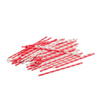 TableCraft 7.5" Coca-Cola Red & White Stripe Paper Straws 100
