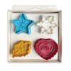 Talisman Designs Pie Crust Cutters | Set of 4 -Multicolored