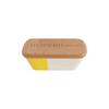 Talisman Designs Vivid Wood and Stoneware Butter Dish with Lid - Crock