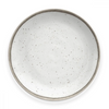TarHong Retreat Pottery 10.5" Round Dinner Plate | White Bamboo -Melamine