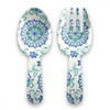 TarHong Melamine Tabletop Servers 2 pc -Multicolored | Rio Turquoise Floral