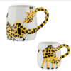 Price & Kensington Animal Mugs (Set of 2) | Giraffe Adult and Child-Sized Mugs - Ceramic