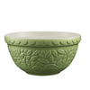 Mason Cash In the Forest (1.25 Qt) Embossed Mixing Bowl | Hedgehog (Green) ,Stoneware