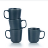 Everything Kitchens Deep Matte 12oz Mugs (Set of 4) | Charcoal - Stoneware