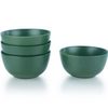Everything Kitchens Deep Matte 6" Bowls (Set of 4) | Green -  Stoneware Bowls