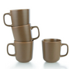 Everything Kitchens Deep Matte 12oz Mugs (Set of 4) | Mocha - Stoneware